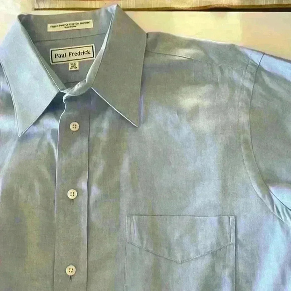 Paul Fredrick Long Sleeve Dress Shirt with Formal French Cuff. Size 16-33. - Picture 2 of 6